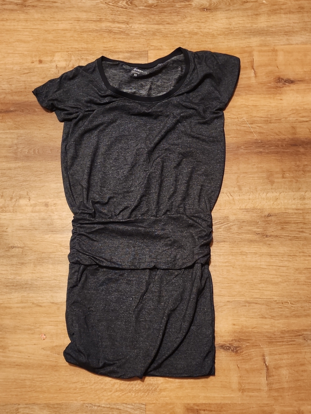 Athleta Charcoal Gray Scoop-Neck T Shirt Dress